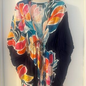 Floral Multicolor Swim Cover-Up